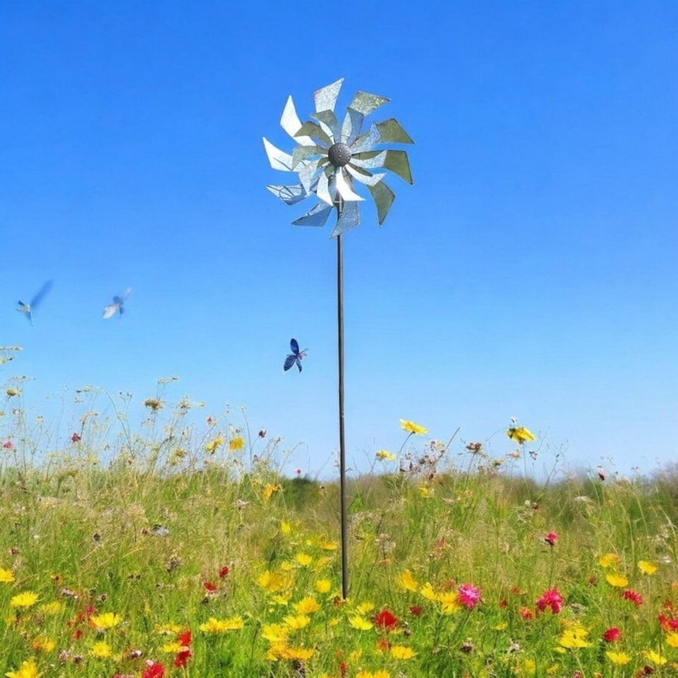 image 1 of 59 Inch Windmill - Metal - L35 x W35 x H148 cm