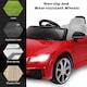 image 6 of COSTWAY 12V Children's car Licensed Audi TTRS Red