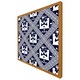 image 4 of Egyptian hieroglyphs in navy (Picture Frame) Grey | XL