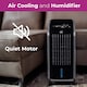 image 6 of Neo Black 4 Litre 80W Oscillating Portable Evaporative Cooler Fan with Remote