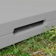 image 8 of Outsunny 3ft Folding Camping Table with 2 Adjustable Height, Dark Grey 