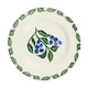 image 1 of Side Plate: 1 x 16cm Emma Bridgewater Blueberries Plate, Ceramic White