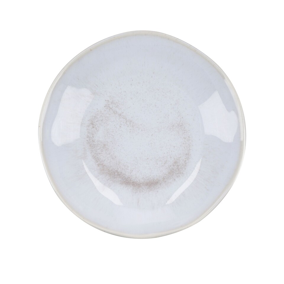 image 1 of Mikasa Hospitality Set of 6 Iridescent Natural Shell Ceramic Pasta Bowls