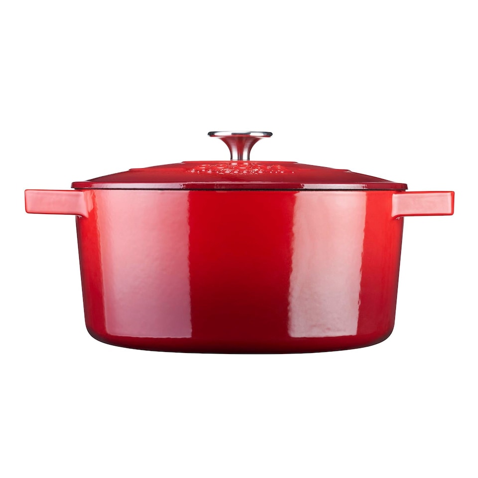 image 1 of Cooks Professional Casserole Dish 26cm – Ovenproof Pan with Lid | Red | Red
