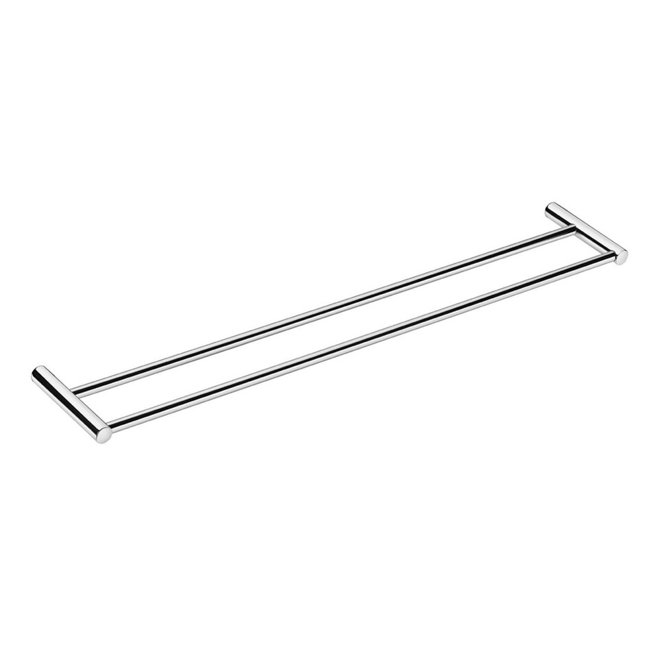 image 1 of COSMIC Double Towel rail, Gloss Chrome, Wall-mounted, 60 cm. Collection Logic
