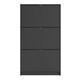 image 2 of Shoes Shoe Cabinet 3 Flip Down Doors and 2 layers in Matt Black