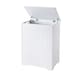 image 1 of Chester Large White Wooden Laundry Bin, Bathroom Storage Chest, Cabinet, Hamper