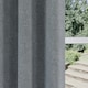 image 3 of Dallas Grey Blackout Curtains 90 x 72 inch (229 x 183 cm) Pencil Pleat 100% Blackout Thermal Noise Reducing Curtains for Bedroom and Living Room