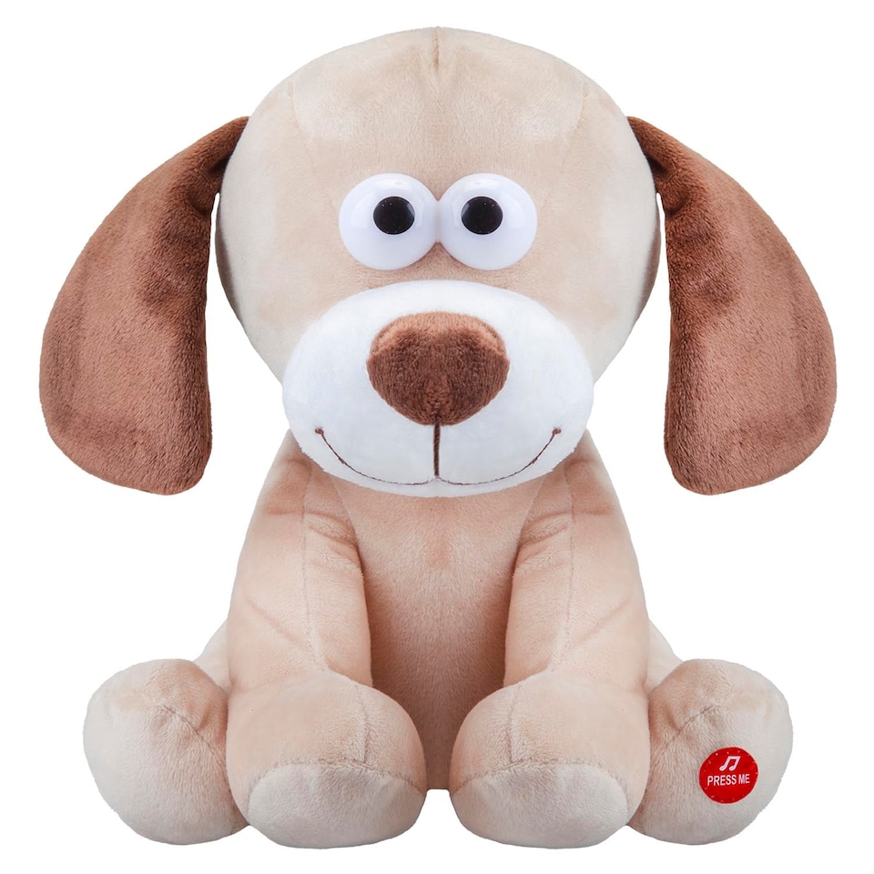 PMS Fartypants Dog Plush Toy with Sound Chip, Multi-coloured - 25cm x 12cm