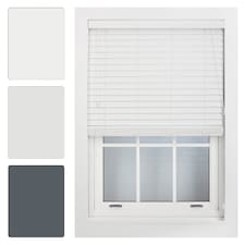Made to Measure Faux Wood Venetian Blinds with String (W)45cm x (L)210cm