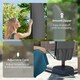 image 5 of Outsunny Parasol Cover, Patio Cantilever Cover, Banana Umbrella Cover, Black