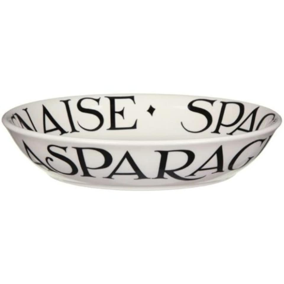 image 1 of Pasta Bowl: 24cm Emma Bridgewater Black Toast Medium Pasta Bowl, Ceramic White