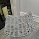 image 7 of 40/58cm Samuel Alexander KD Willow Christmas Tree Skirt Wicker Rattan- Medium Light Grey