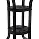 image 8 of Garden Table & Folding Deck Chairs Set 2 4 Seater Outdoor Patio Dining Furniture | Black | Table + 2 Black Chairs