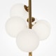 image 3 of Maytoni Dallas Modern 6 Light Globe Pendant Ceiling Light Gold, Matte White Shade, G9