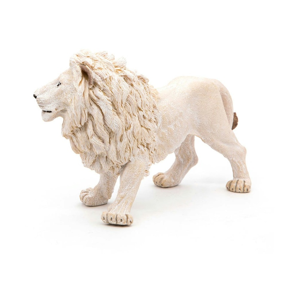 image 1 of PAPO Wild Animal Kingdom White Lion Toy Figure