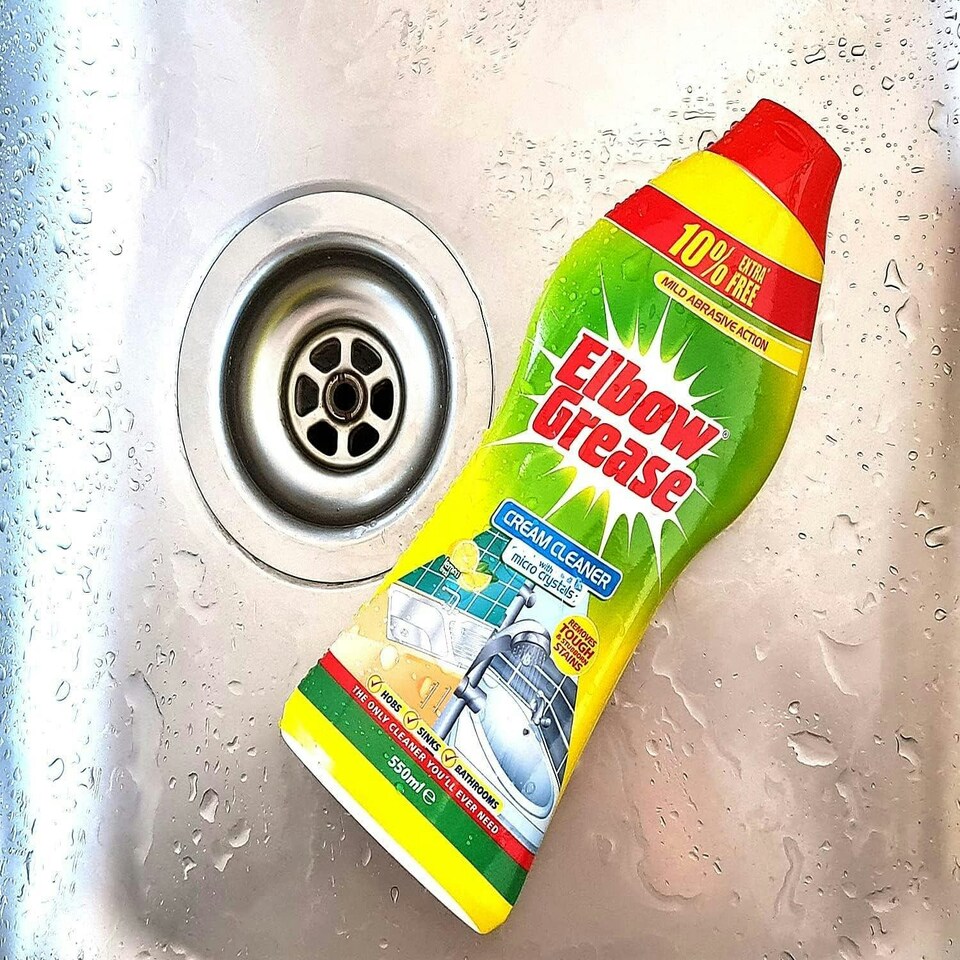 image 1 of Elbow Grease Cream Cleaner Tough Stubborn Stain Remover Lemon Fresh 540G