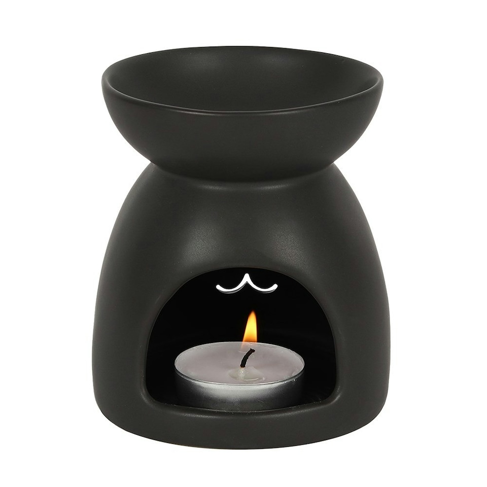 image 1 of Something Different Cat Oil Burner - Black - One Size