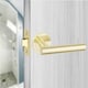 image 3 of Golden Grace 4 Pairs Straight T-Bar Design Door Handles in Satin Brass Finish Grey