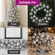image 4 of Christmas Tree Ornaments Baubles Set | Silver | Silver