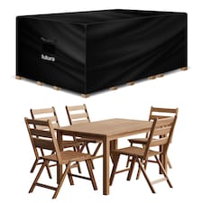 Futura Rectangular 150x90x75cm Waterproof Garden Furniture Cover 420D | Black | Black | 150x90x75cm | 1
