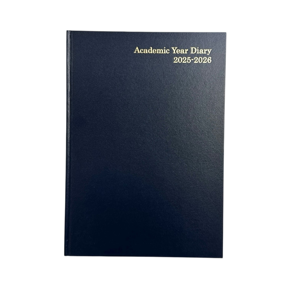image 1 of Janrax 2025-2026 A4 Day Per Page Blue Academic Diary