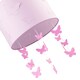 image 4 of Soft Pink Cotton Fabric Childrens Pendant Shade with Butterfly Decor