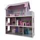 image 1 of Oypla Childrens Kids Wooden Dolls House Playset with 9pcs Furniture and Accessories