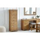 image 1 of Solid Oak 7 Drawer Narrow Chest - FSC Mix