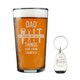 image 1 of Personalised Fixer of All Things Pint Glass & Bottle Opener Clear