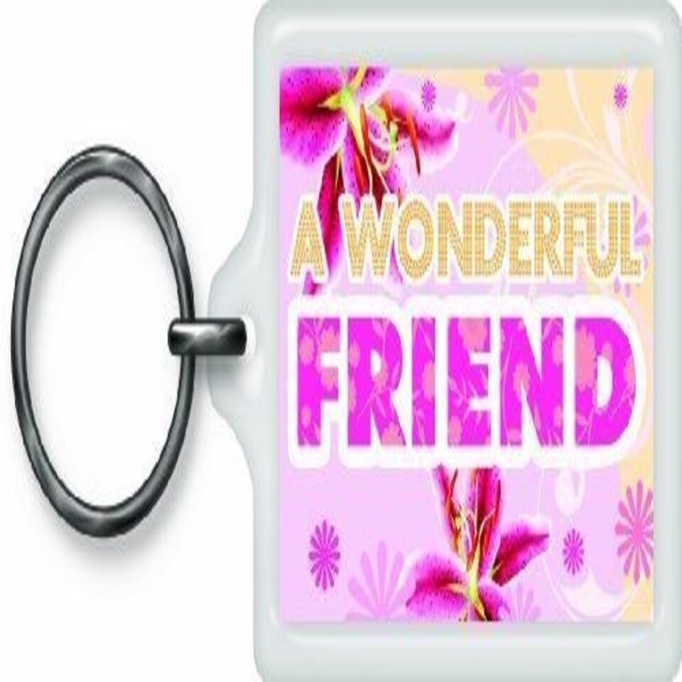 image 1 of Wonderful Friend Sentimental Keyring - Birthday Christmas Gift