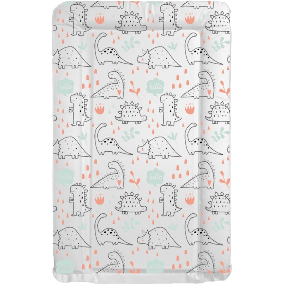 image 1 of Callowesse Changing Mat Deluxe Waterproof with Raised Edges – Hello Dino | Multi