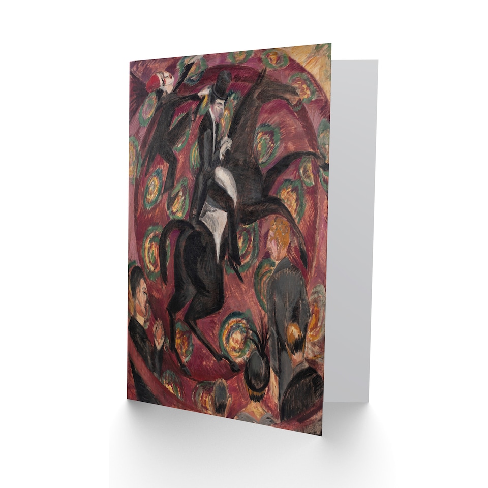 image 1 of Ernst Ludwig Kirchner Art Card Circus Rider Castanets Dancers