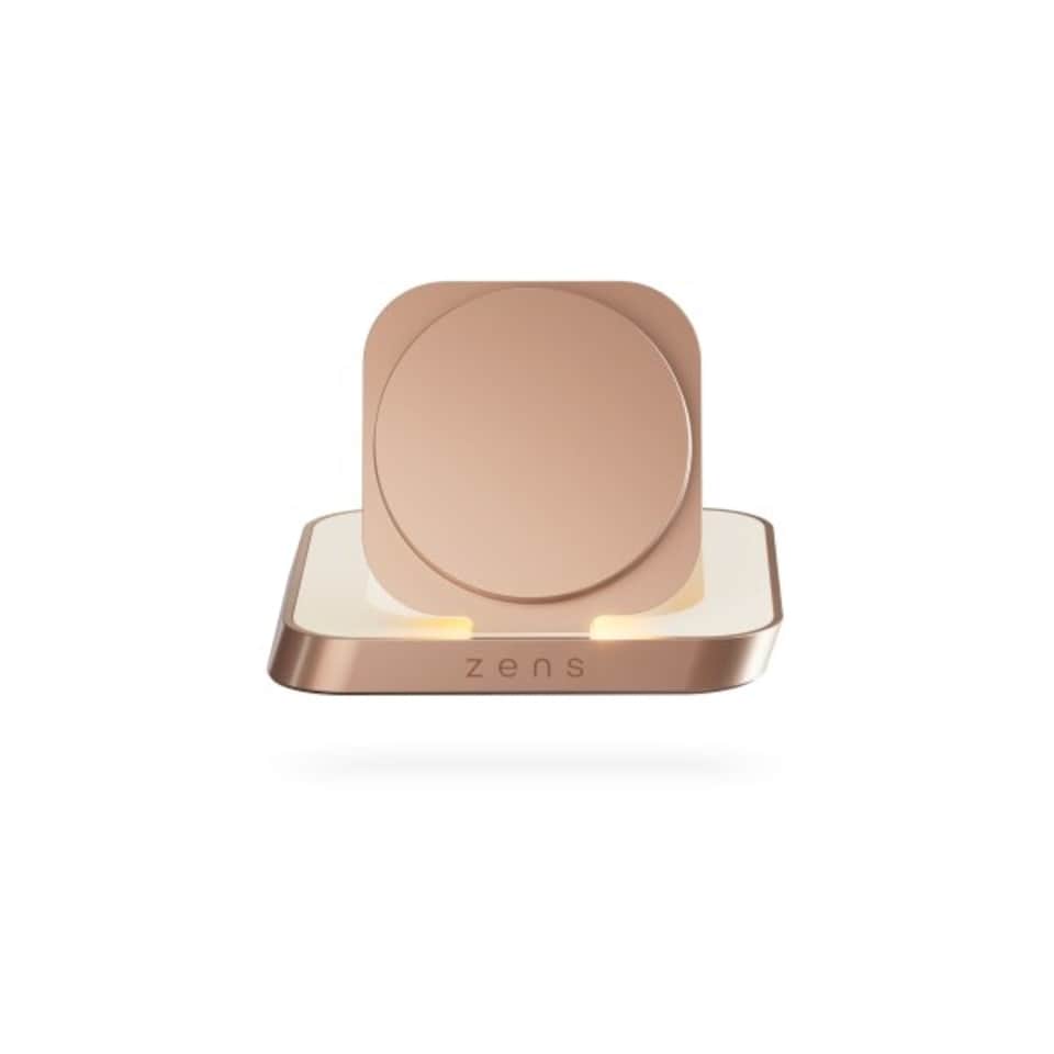 image 1 of Zens Nightstand Magnetic Wireless Charger (incl. Wall Charger) - copper