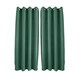 image 1 of Emerald Green Linen Blackout Eyelet Curtain Pair - 46 x 63 Inch Drop | Green | One Size