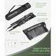 image 2 of Gr8 Home Black 3m Badminton Net Post Set Outdoor Portable Volleyball Pickleball Tennis