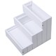 image 6 of PawHut 3 Step Wooden Dog Steps Pet Stairs Cat Ladder for Bed with Storage White