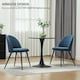 image 6 of HOMCOM Set of 2 Dining Chairs with Shell Backrest and Padded Seat Blue