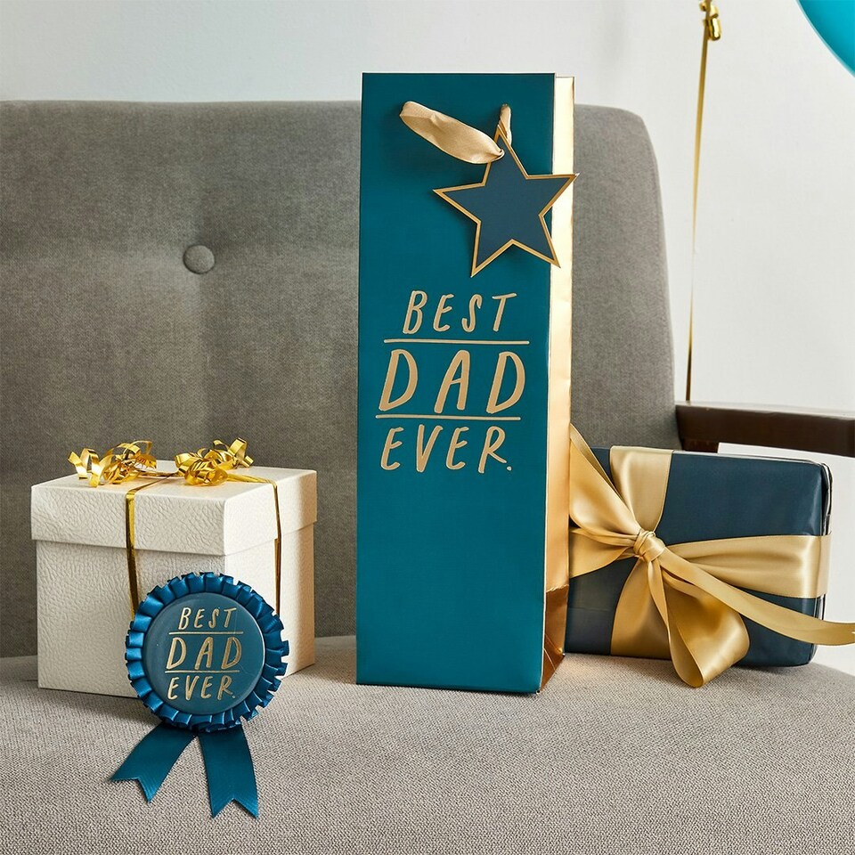 image 1 of Best Dad Ever Gift Bottle Bag - Pack of 1