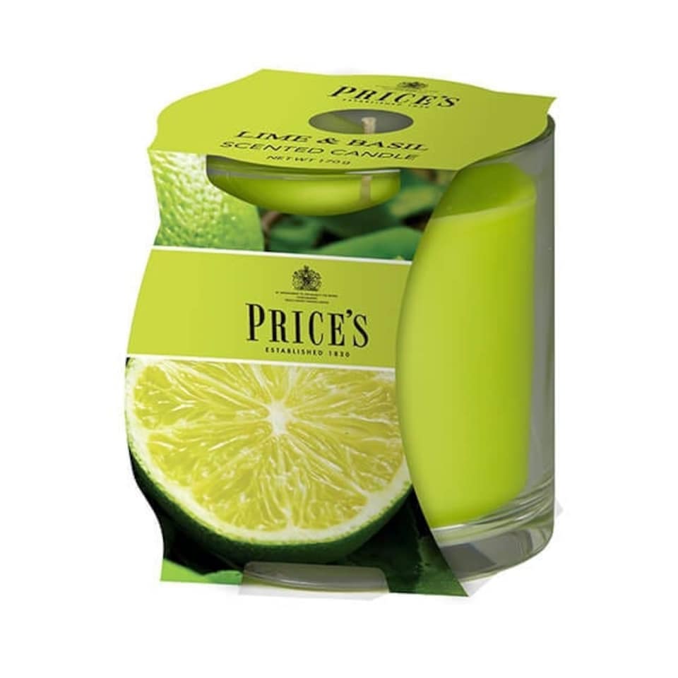 image 1 of Prices Fragrance Collection Lime / Basil Cluster Jar Candle