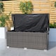 image 8 of Direct Wicker 495L Outdoor Garden Rattan Storage Box, Medium Deck Storage Box for Patio, Yard | Brown