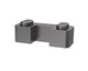 image 1 of Balterley Contemporary Wetroom Accessories Screen Support Foot | Silver | Brushed Pewter | 1