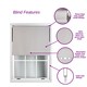 image 4 of FURNISHED Blackout Roller Blind with Triple Eyelets & Metal Fittings | Grey | Grey | (W) 140cm x (L) 210cm