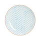 image 4 of Nicola Spring Hand-Printed Dinner Plates - 25.5cm - Blue - Pack of 6 | Blue | Blue