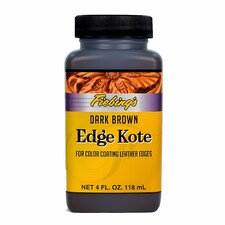 Fiebing's Edge Kote - Leather Edge Sealer and Finisher 4oz | Brown | Dark Brown