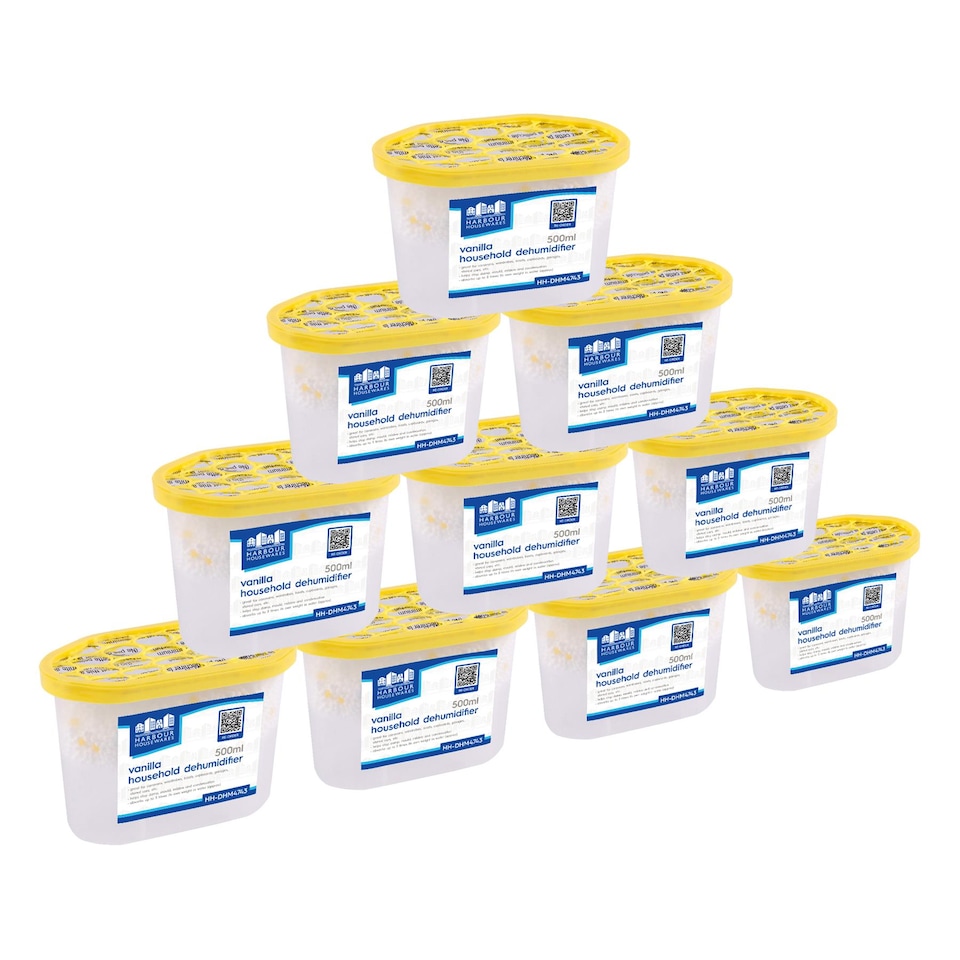 image 1 of Harbour Housewares Interior Dehumidifiers - 500ml - Vanilla - Pack of 10