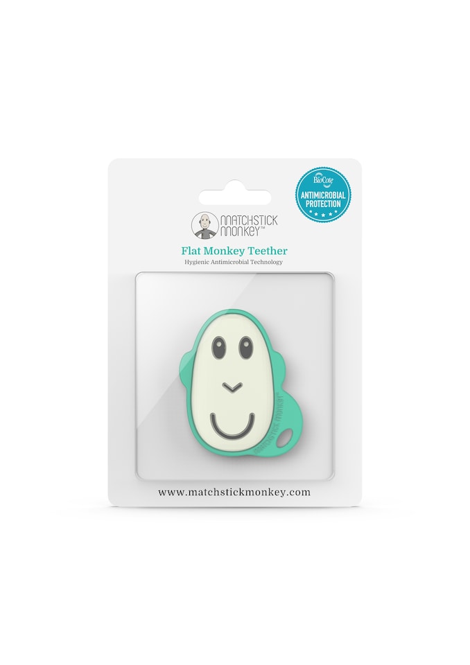 image 1 of Matchstick Monkey Flat Face Teether Monkey