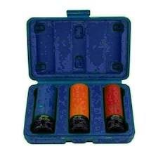 24inch 1/2" Drive Breaker Bar + 3pc Impacted Metric Alloy Wheel Nut Sockets