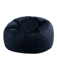 icon Aurora Classic Velvet Bean Bag Chair Flowers Bean Bags Blue