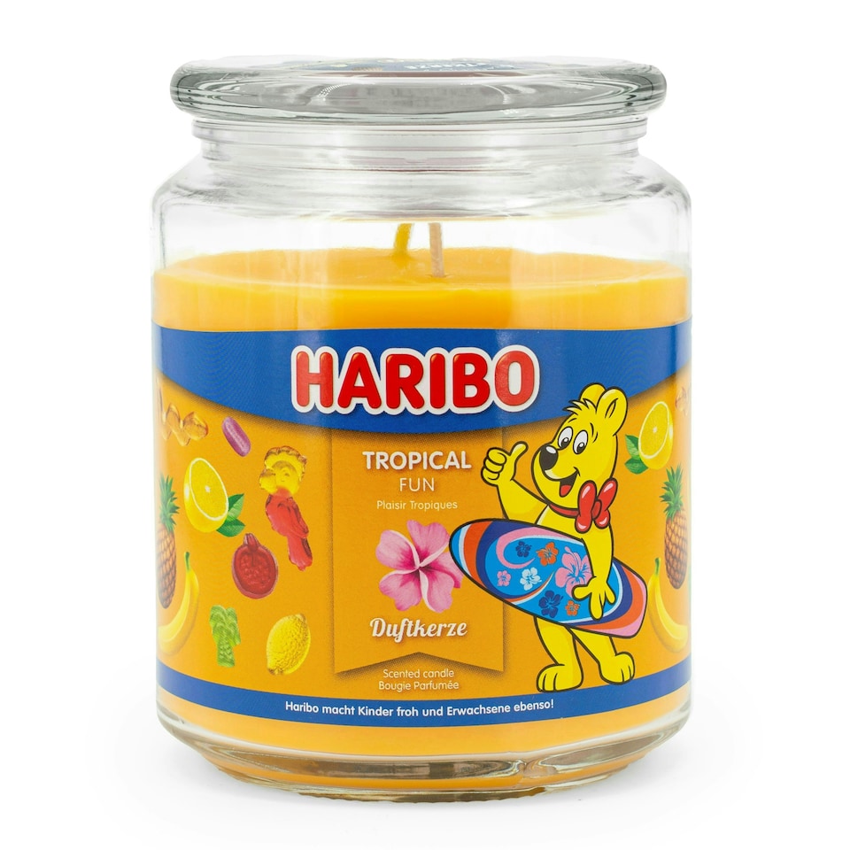 image 1 of Haribo Scented Candle Tropical Fun - 510g Orange